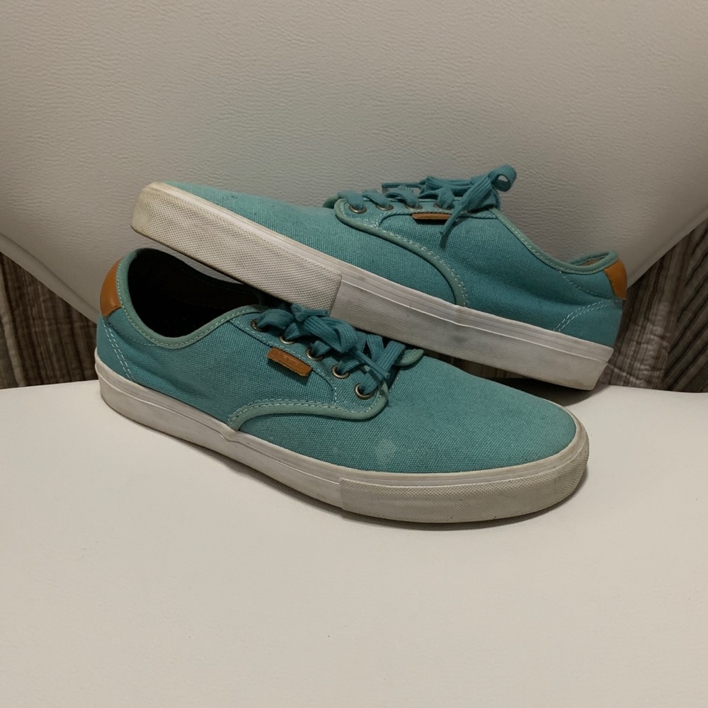 Vans aqua canvas Ferguson skate shoes
